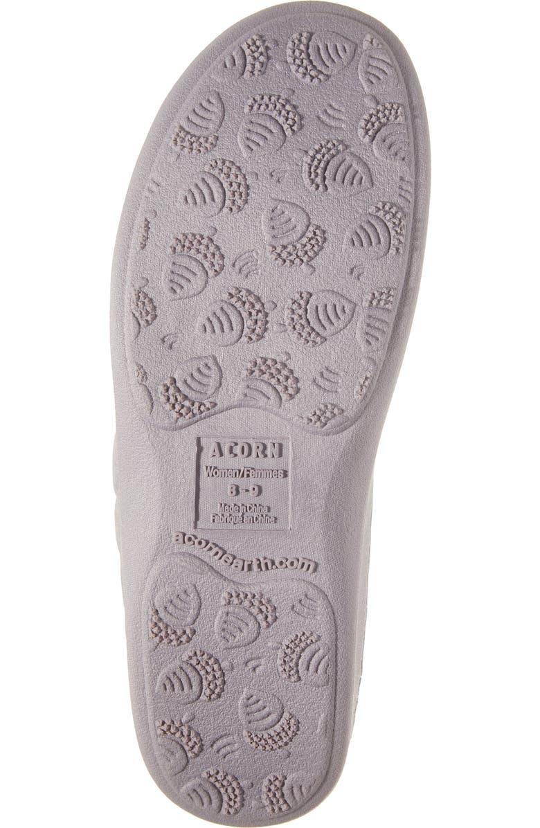 Acorn Lupine Quilted Hoodback Slipper, Alternate, color, Purple