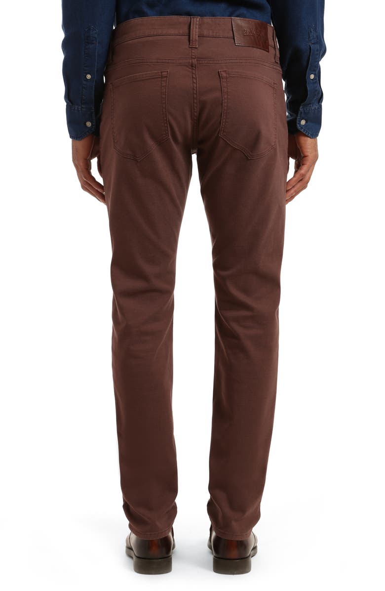 34 Heritage Courage CoolMax<sup>®</sup> Stretch Straight Leg Five Pocket Pants, Alternate, color, Mahogany Coolmax