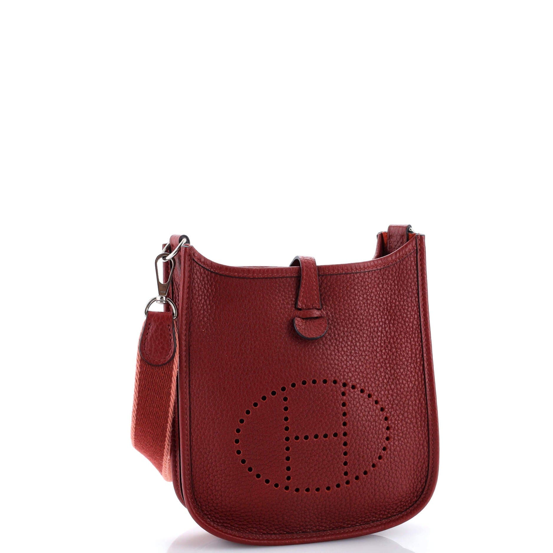 Pre-Owned Hermes Evelyne Bag Gen III Clemence TPM, Alternate, color, Rouge H