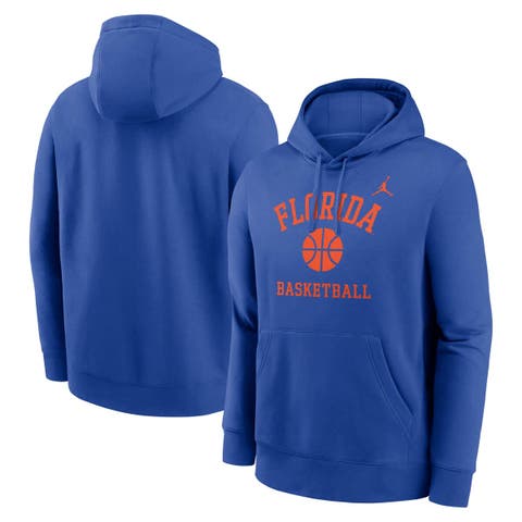 Men's Jordan Brand Royal Florida Gators Basketball Arch Pullover Hoodie
