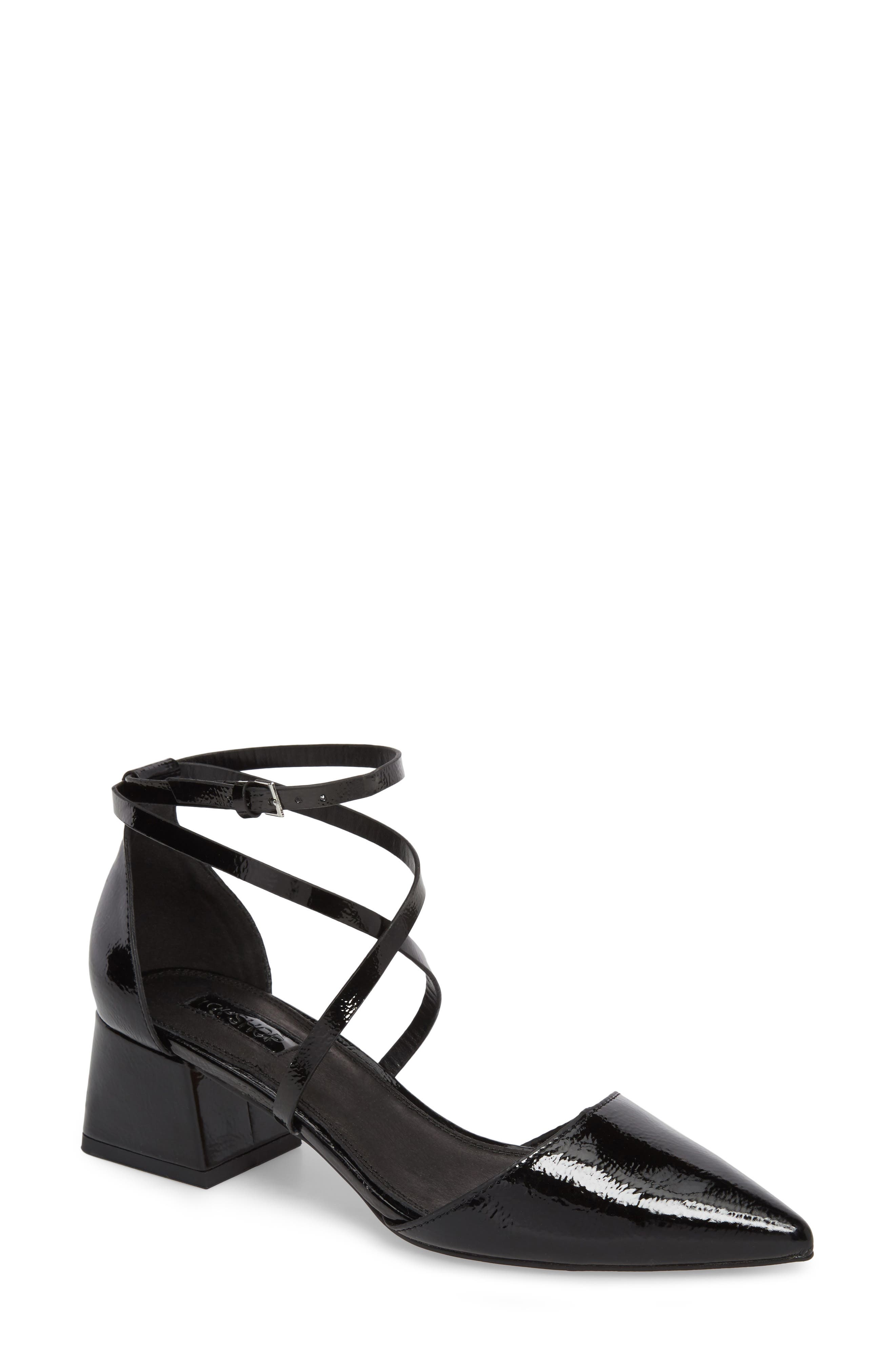 Topshop Jolly Flared Heel d'Orsay Pump, Main, color, 