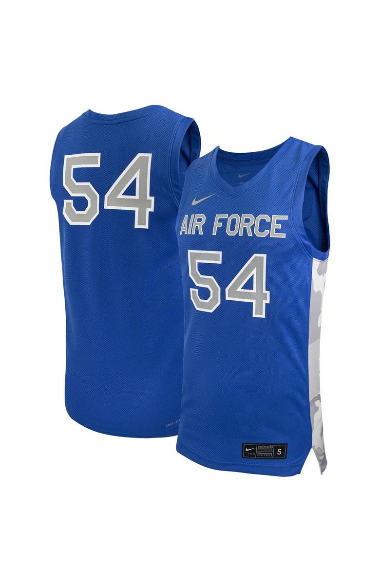 Nike Men's Nike #54 Royal Air Force Falcons Replica Basketball Jersey, Main, color, Royal
