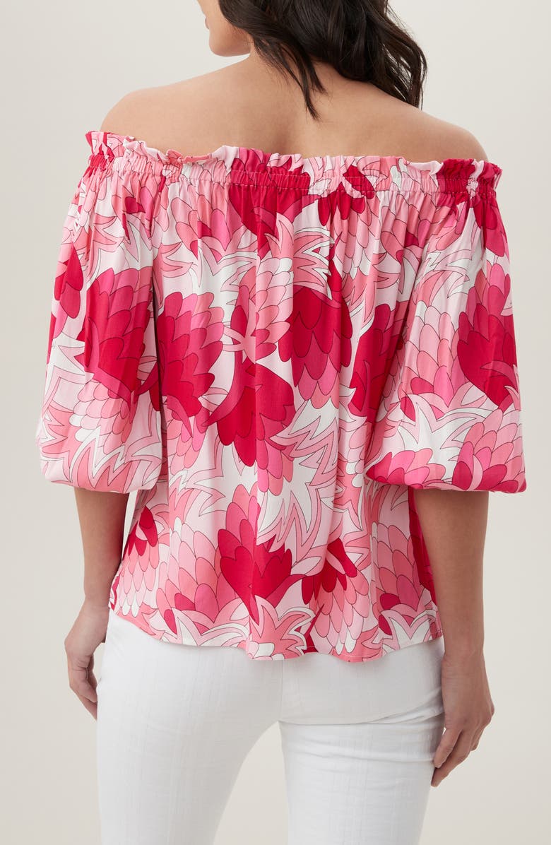 Trina Turk Equinox 2 Off the Shoulder Top, Alternate, color, Flower Child