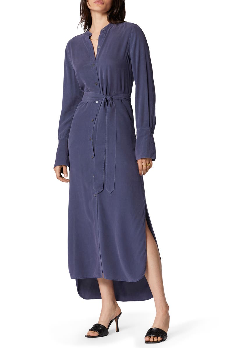 Equipment Connell Tie Waist Silk Maxi Dress, Main, color,