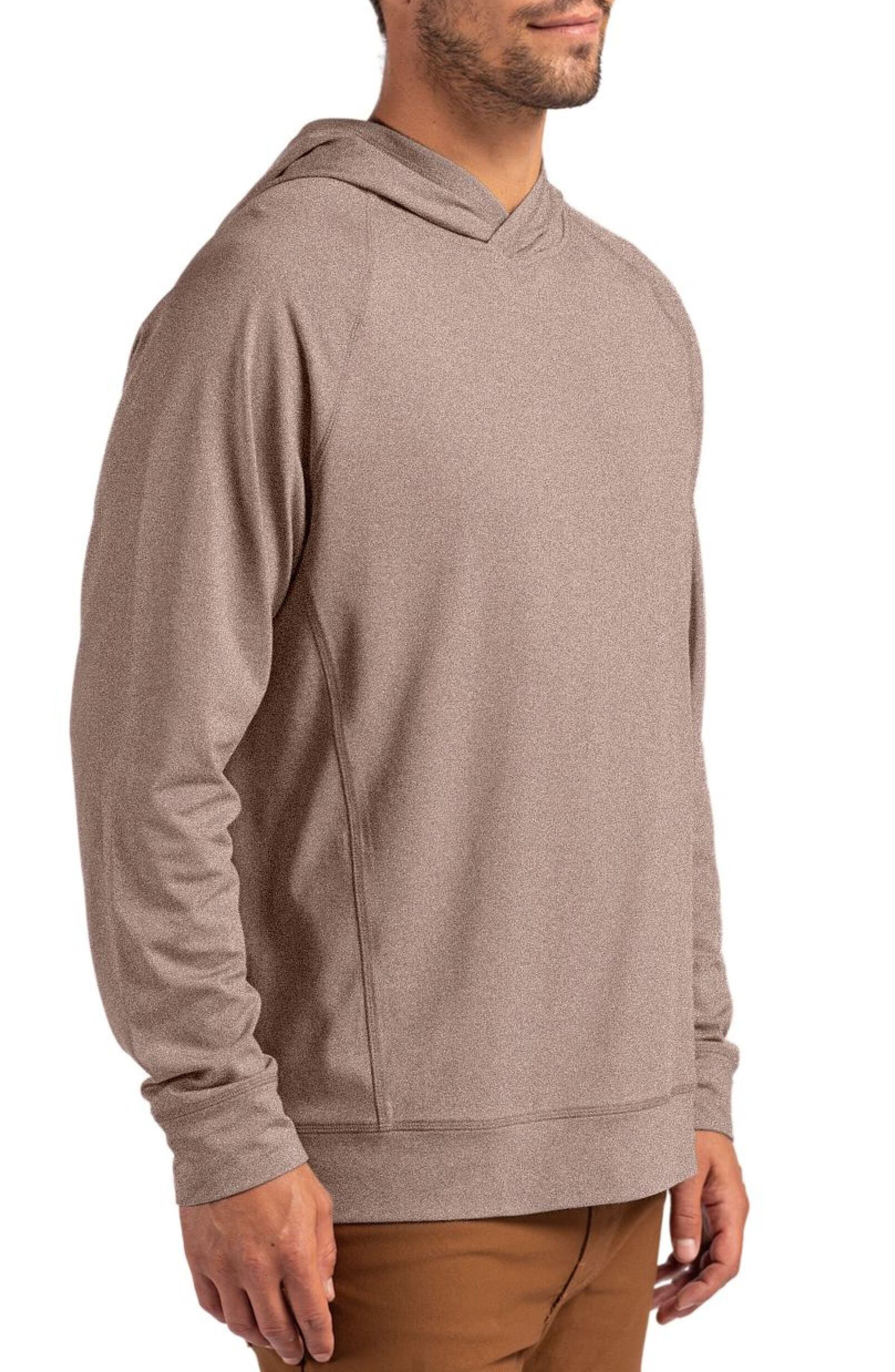 Cutter & Buck Adapt Heather Hooded Pullover (Men) | Nordstrom