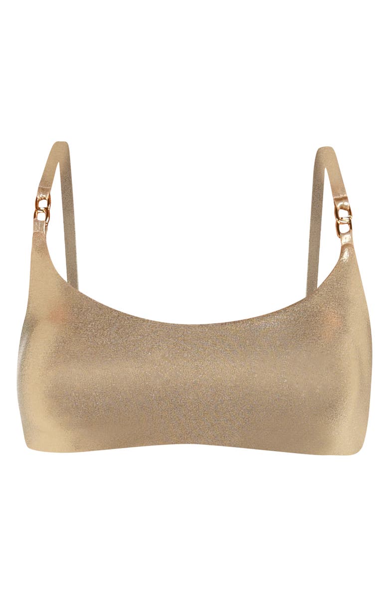 Sunshine 79 Glitz Bralette Bikini Top, Alternate, color, Gold