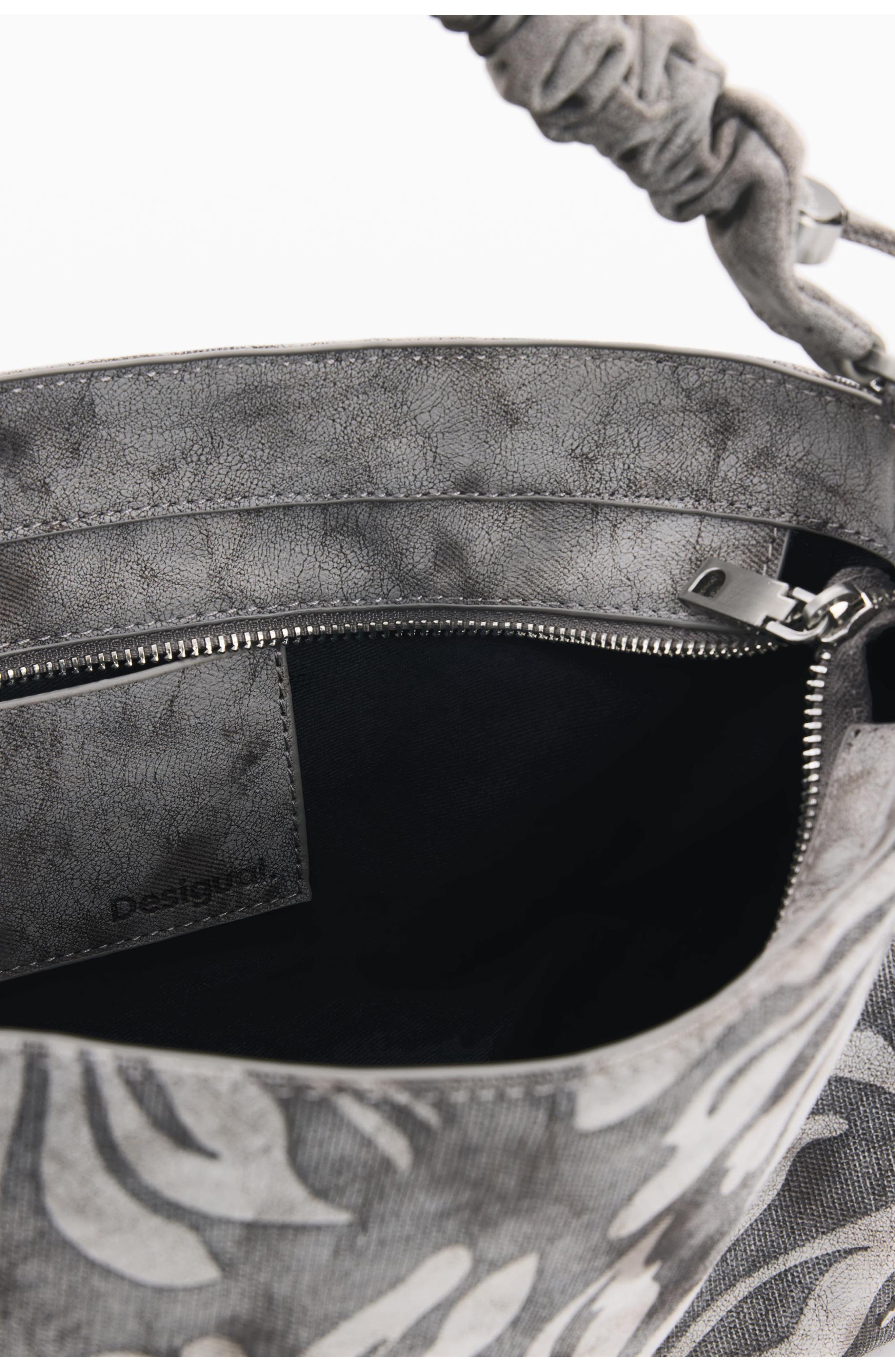 Desigual Floral Ruched Strap Shoulder Bag, Alternate, color, 