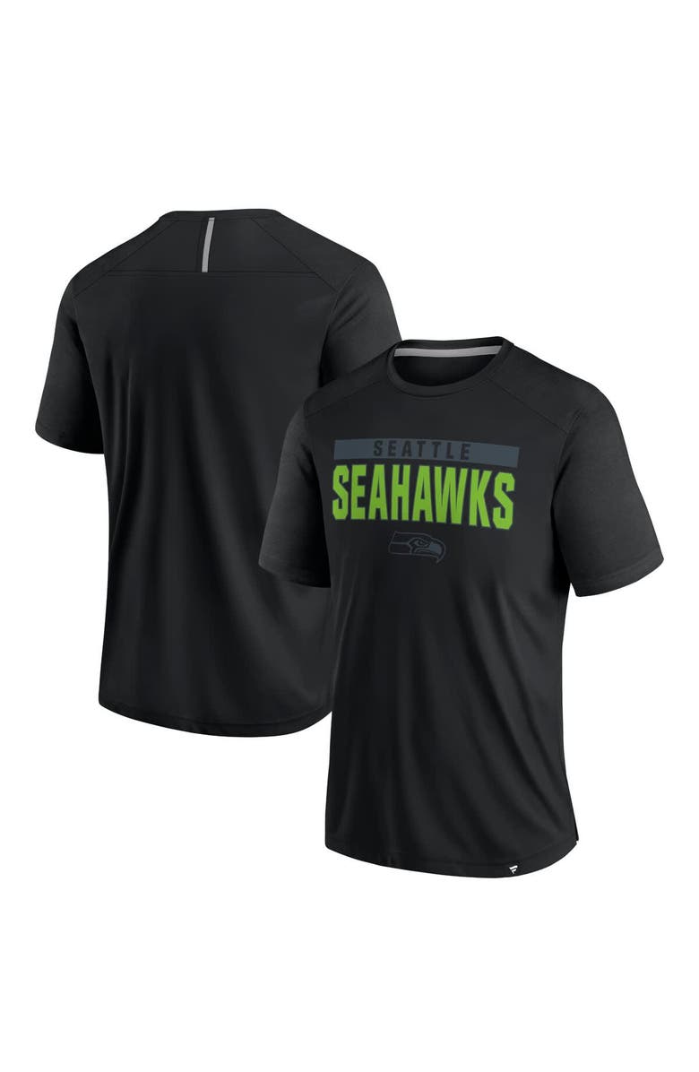FANATICS Men's Fanatics Black Seattle Seahawks Defender Blackout T-Shirt, Alternate, color,