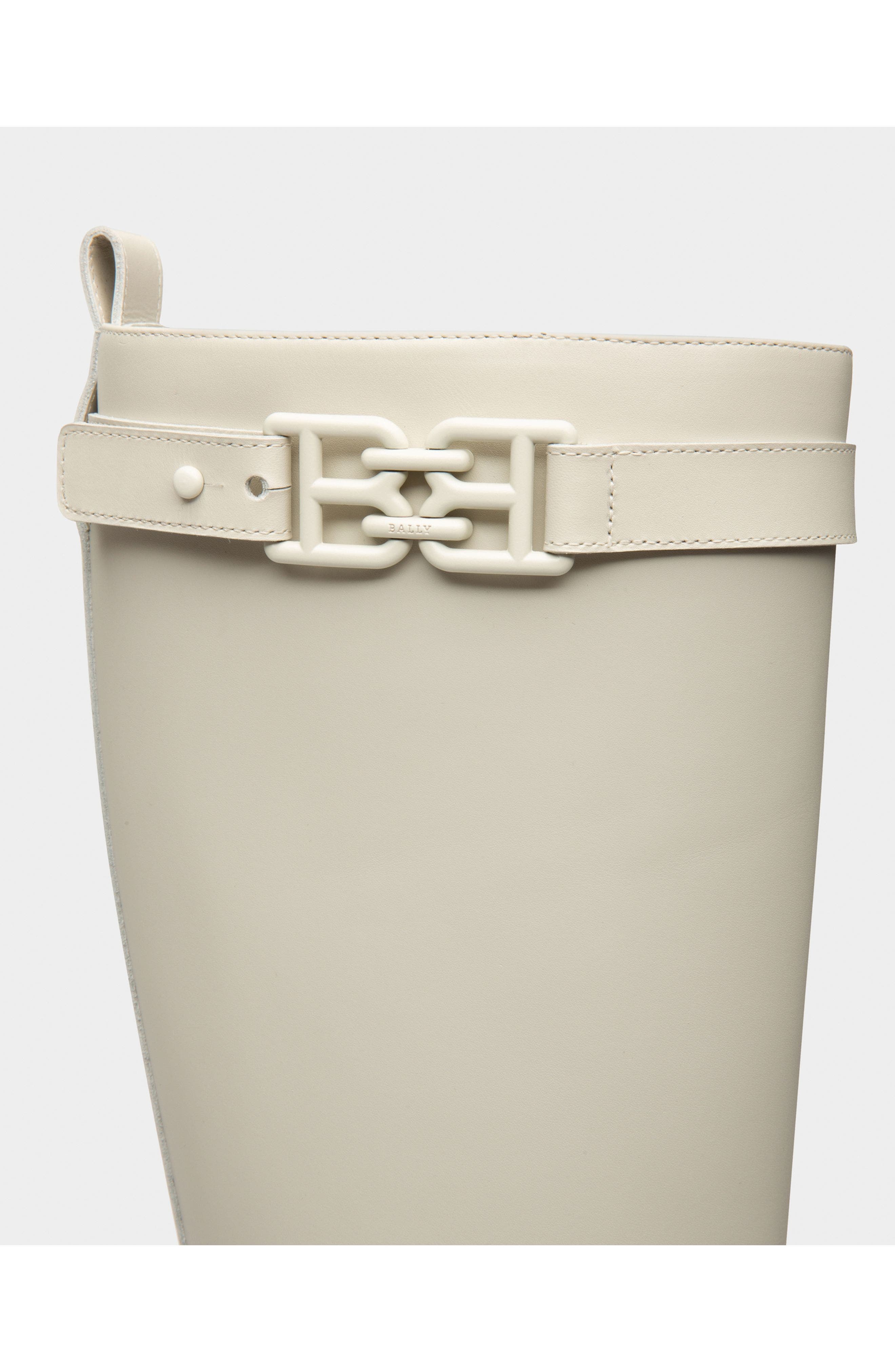 Bally Gaila Leather Boots, Alternate, color, Natural