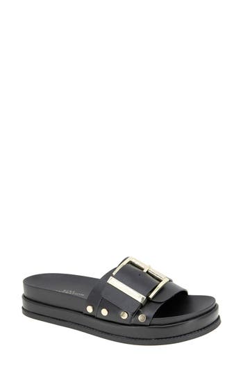 Bcbgeneration Bonas Buckle Slide Sandal In Black