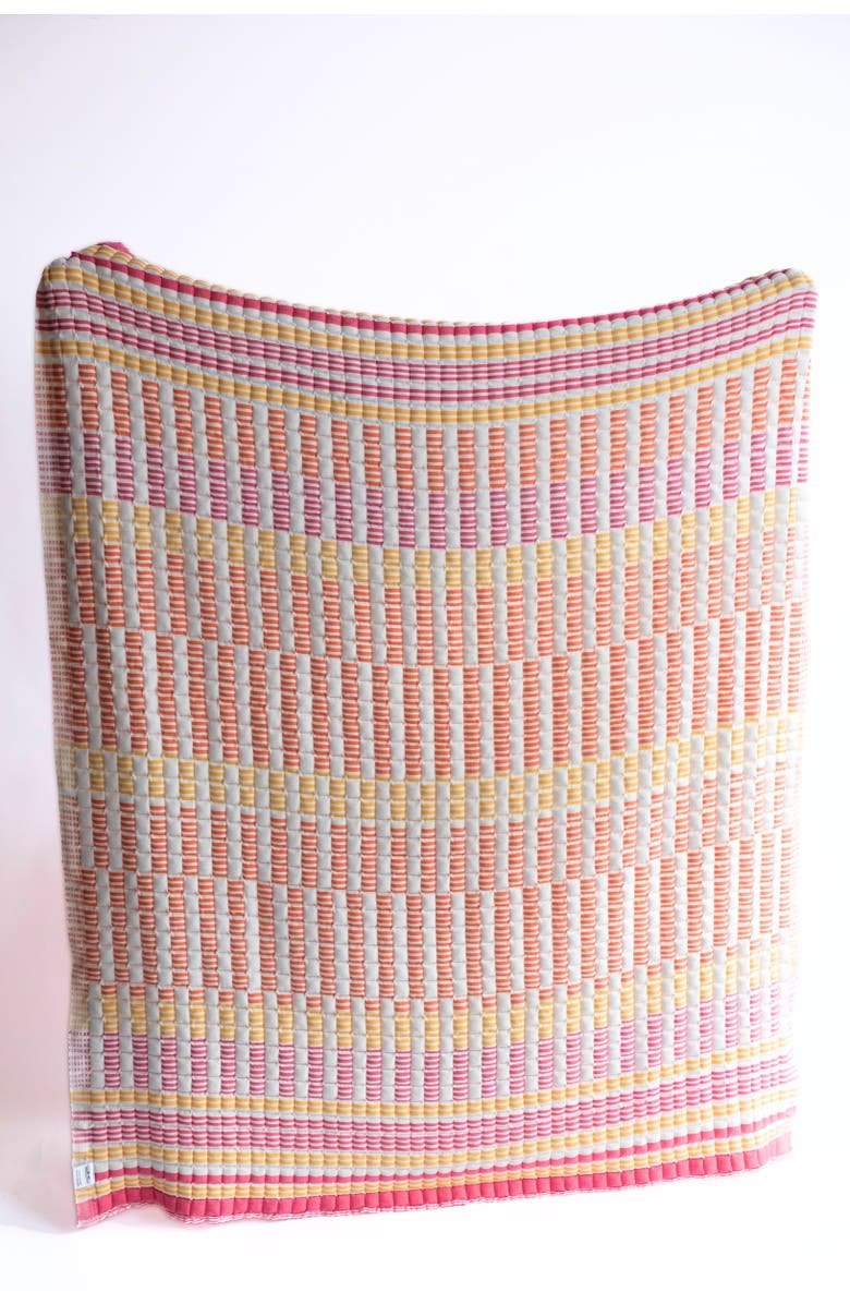 Inner Child Sunset Sujani Quilt, Main, color, Queen