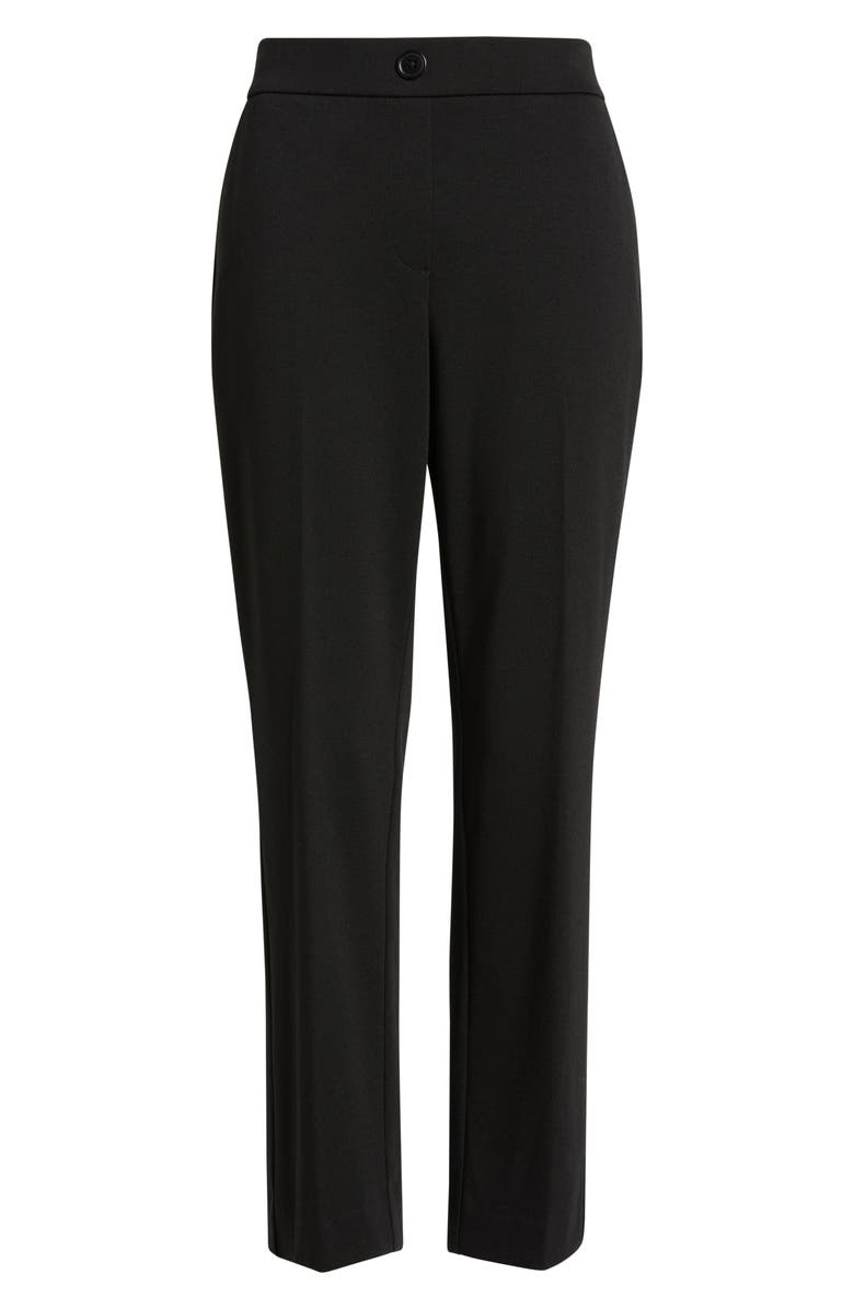 AK ANNE KLEIN Faux Fly Straight Leg Pants, Alternate, color, Anne Black