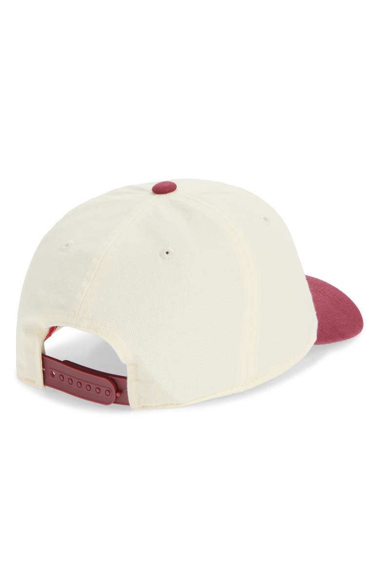 American Needle Sweat Club Cotton Baseball Cap, Alternate, color, Ivory / Burgundy