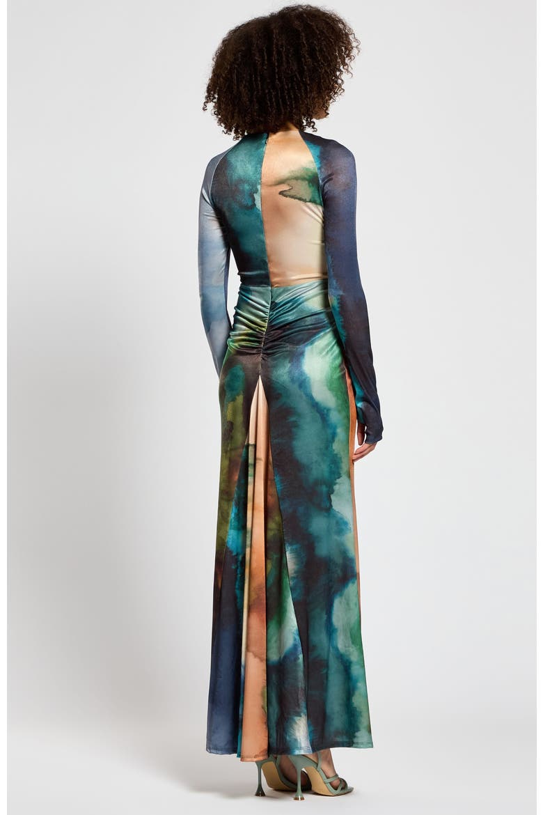 Cordelia Dress, Alternate, color, Blur print