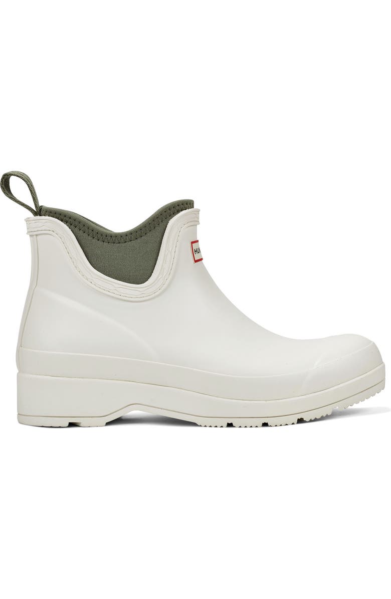 Hunter Waterproof Chelsea Rain Boot, Alternate, color, White/ Olive