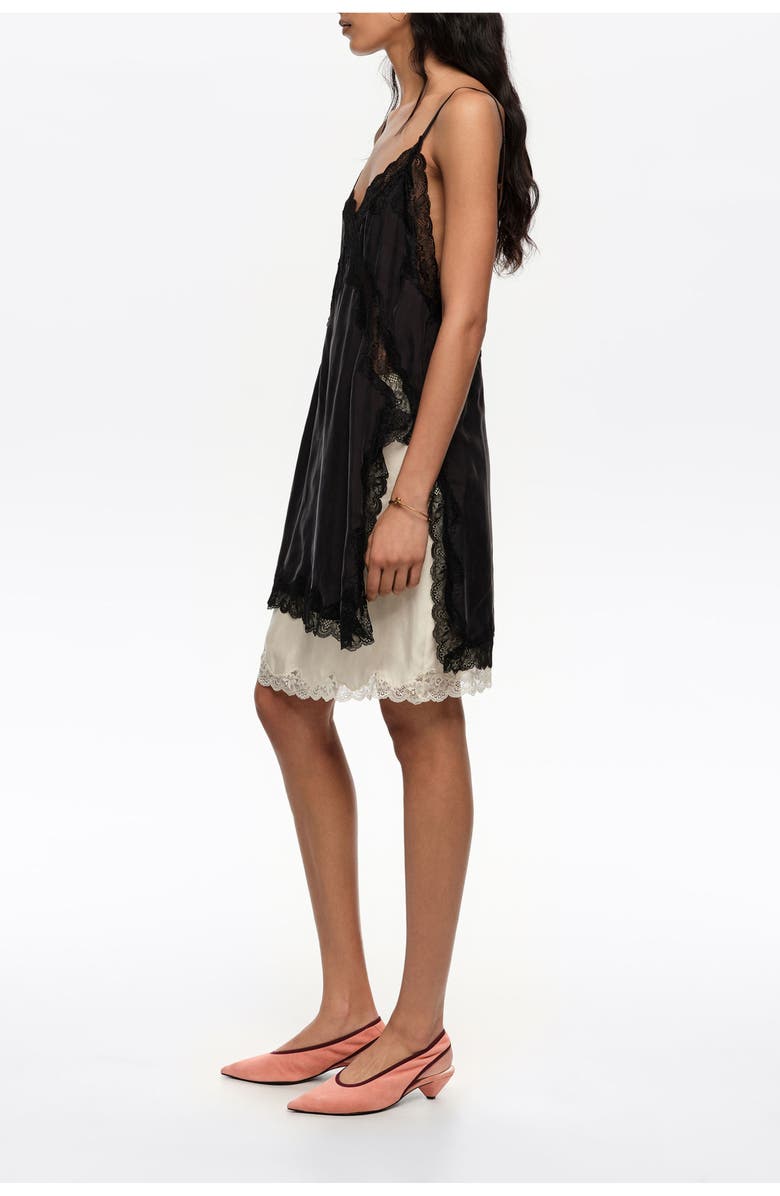 Bimba y Lola Long Lingerie Top, Alternate, color, Washed Black