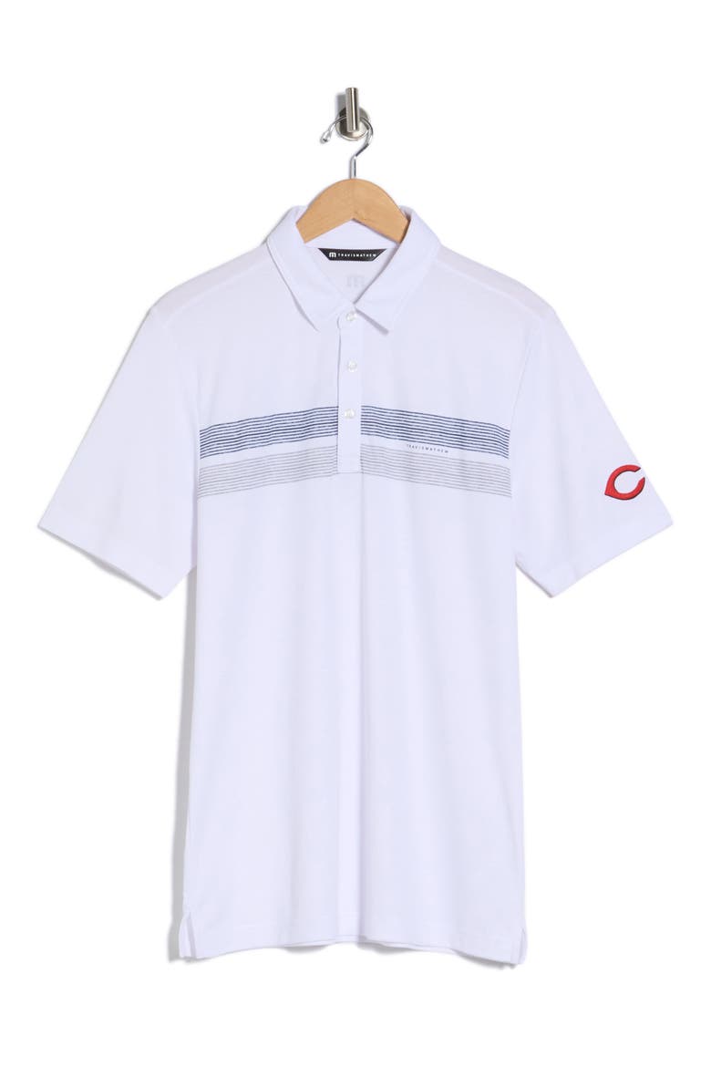 Cincinnati Reds Top Recruit Polo, Alternate, color, WHITE