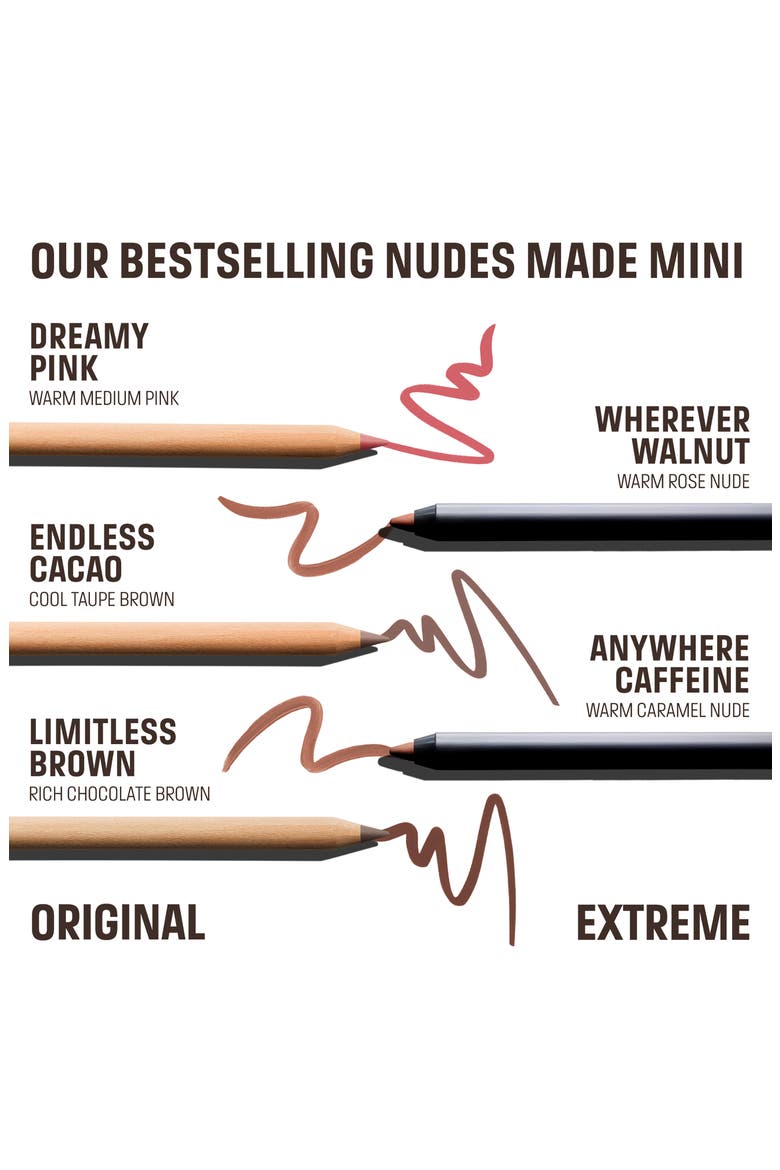Mini Artist Color Pencil Original & Extreme Lip Liner 5-Piece Set $66 Value, Alternate, color, NONE
