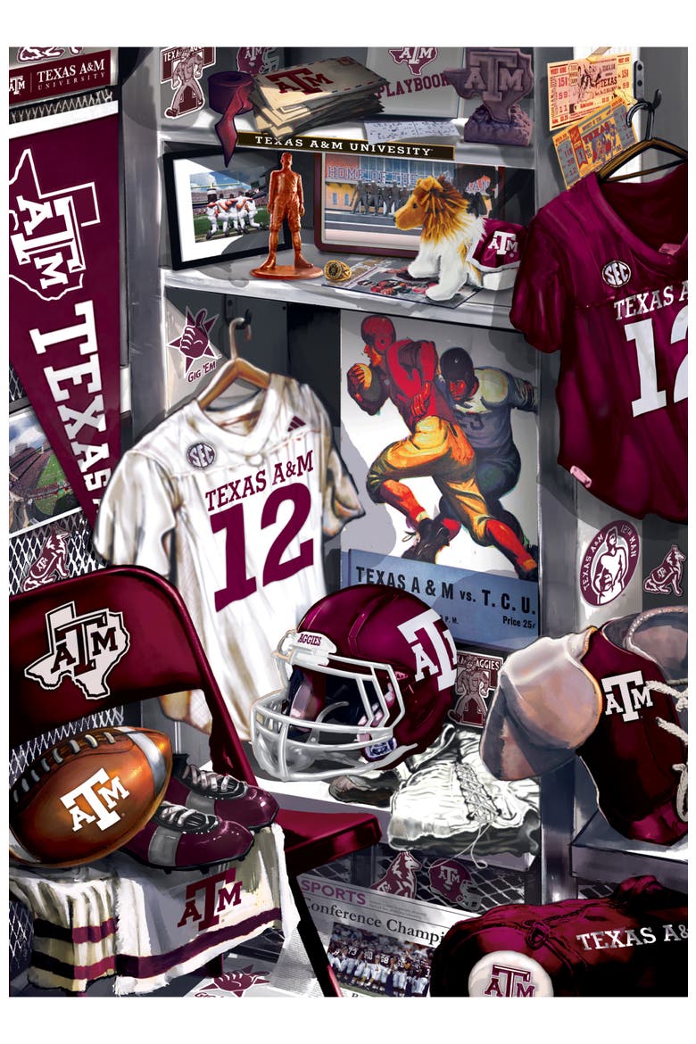 Texas A&M Aggies Locker 500pc Puzzle, Alternate, color, Multicolor