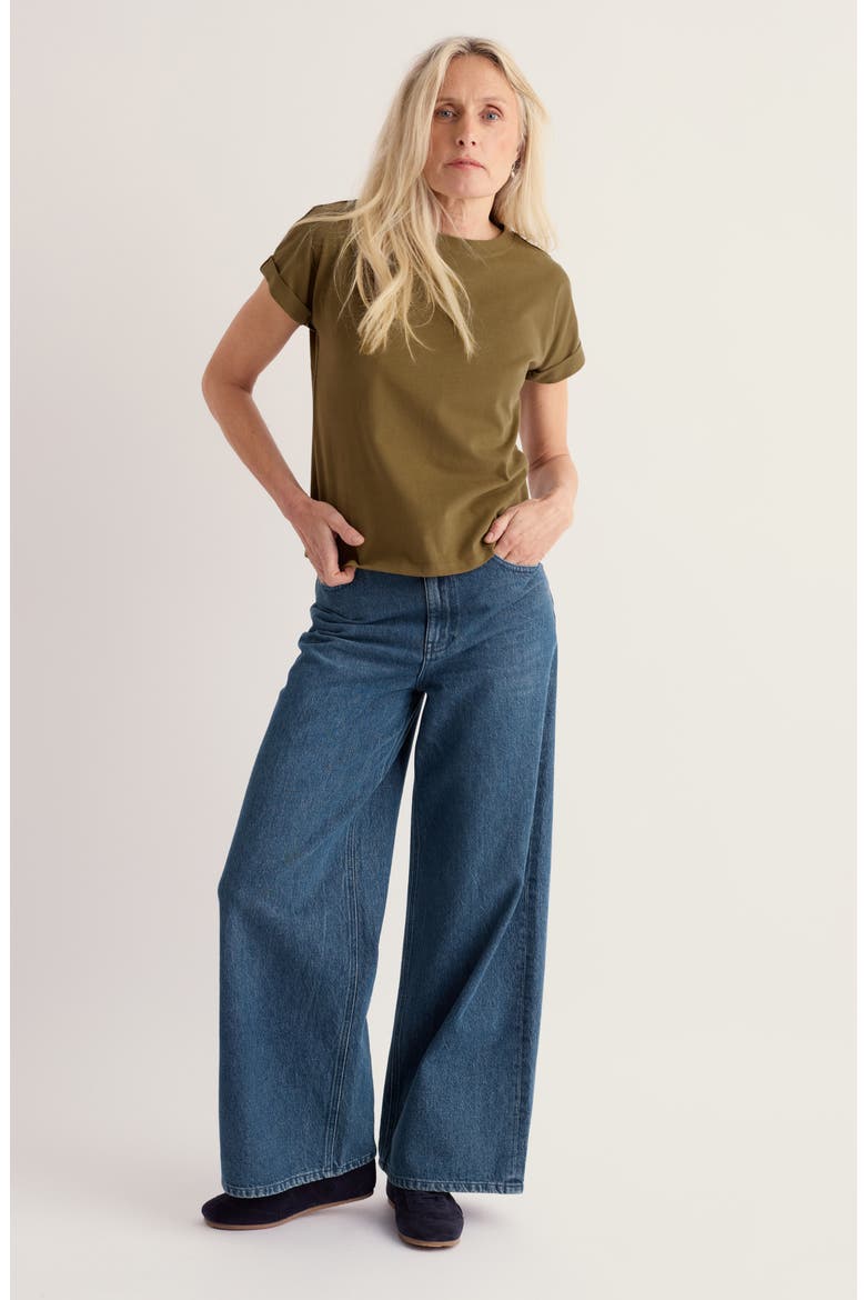 Porthzennor T-Shirt, Alternate, color, FERN MOSS