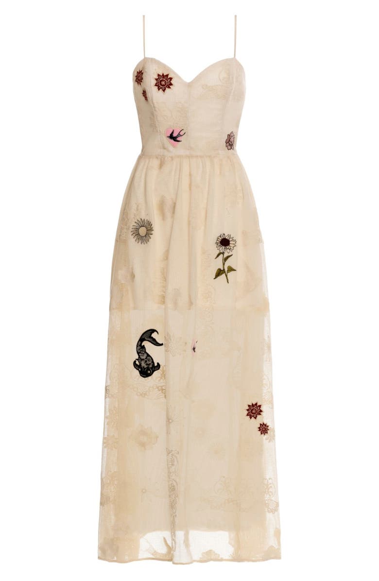 Agua Bendita Marcia Aura Cover-Up Dress, Alternate, color, Yellow Multi