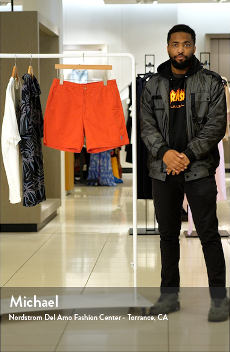 Cotton Stretch Twill Flat Front Shorts, sales video thumbnail