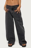 EDIKTED Nichol Low Rise Baggy Jeans