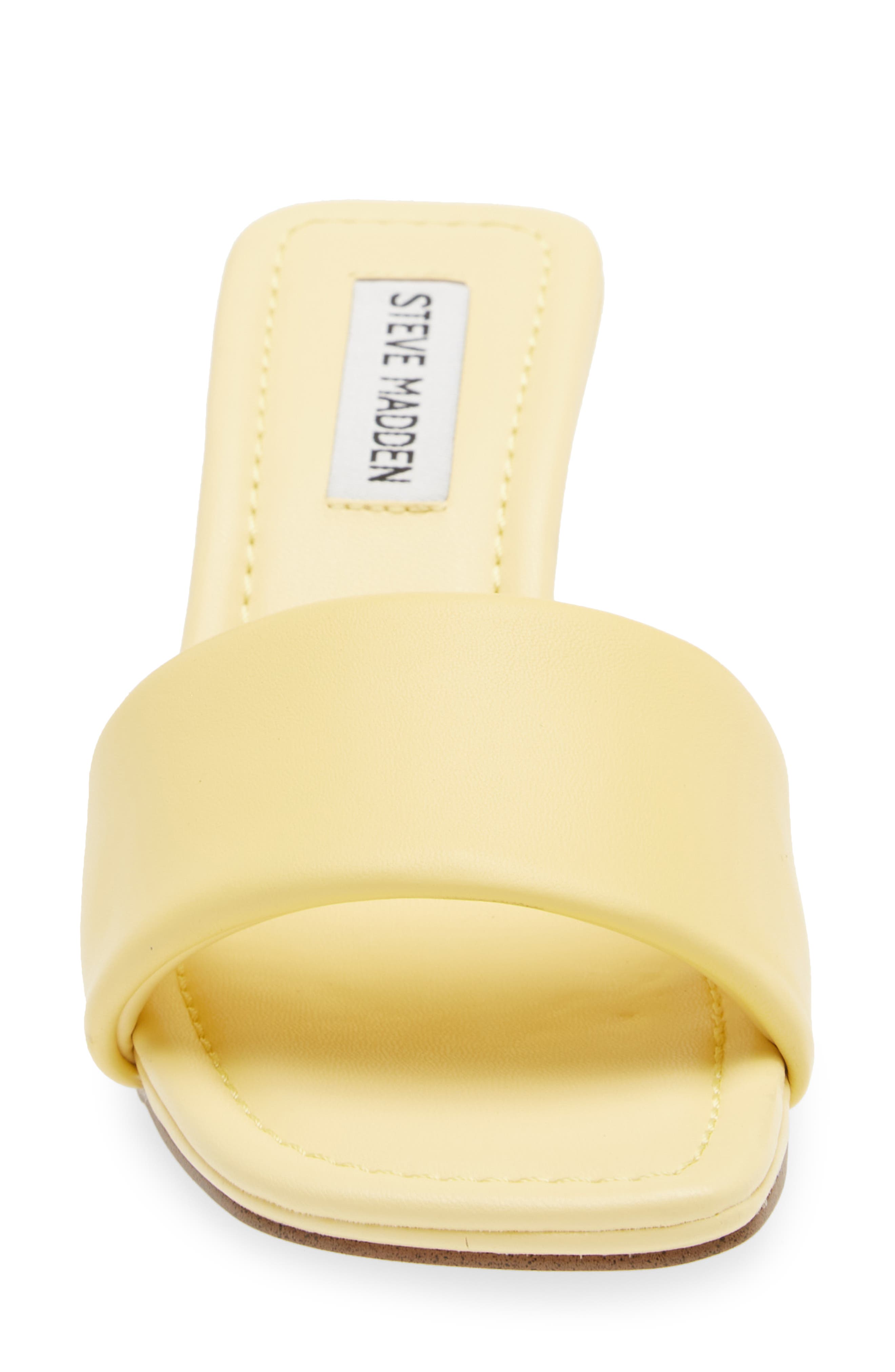 Saged Slide Sandal, Alternate, color, YELLOW LEATHER