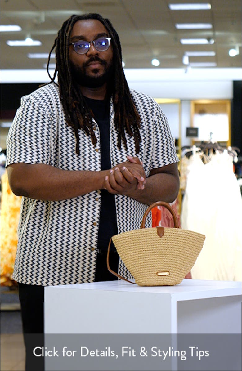 Mini Megan Woven Fan Tote, sales video thumbnail