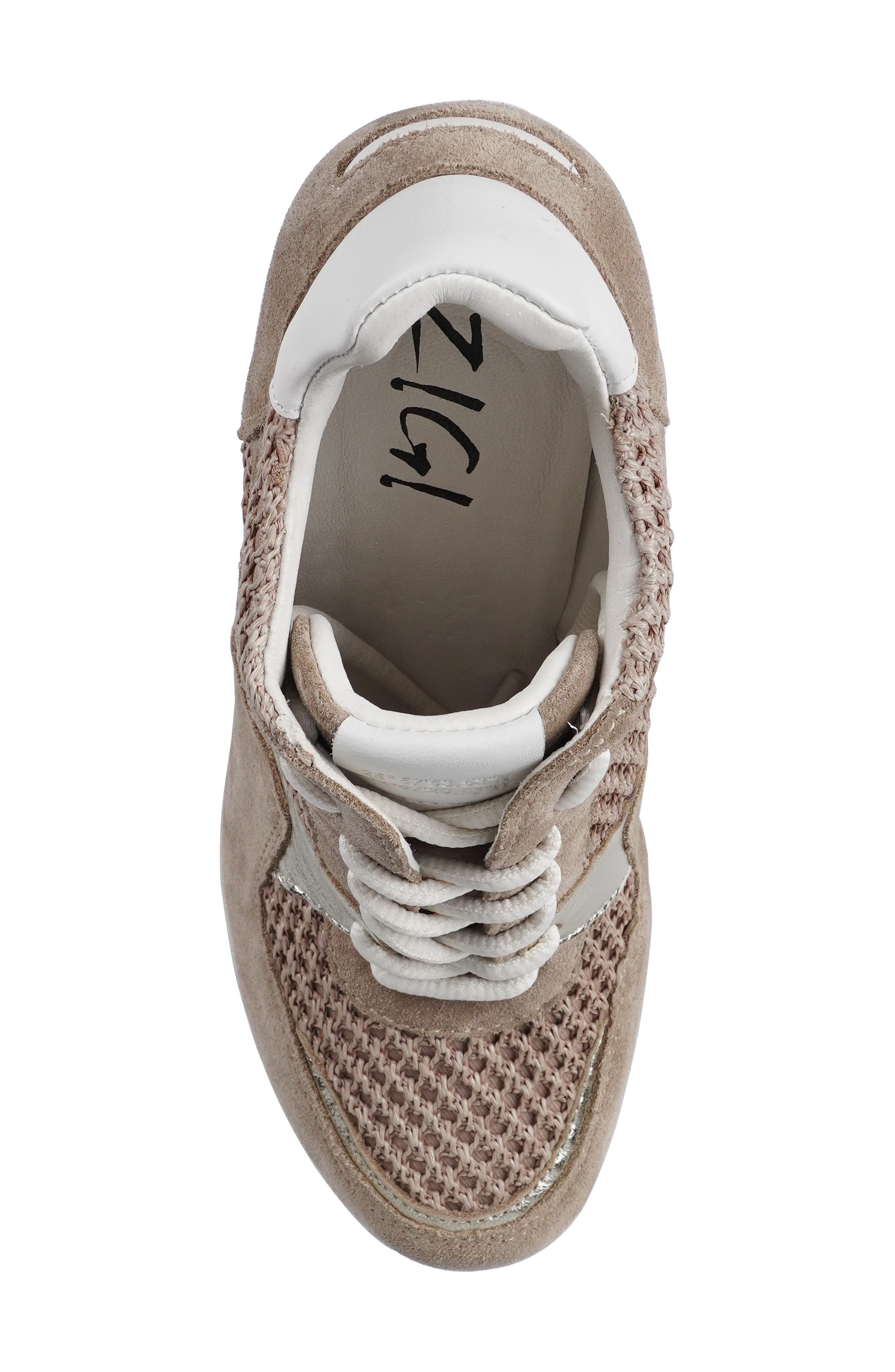 ZIGI Lively Platform Sneaker Pump, Alternate, color, Beige