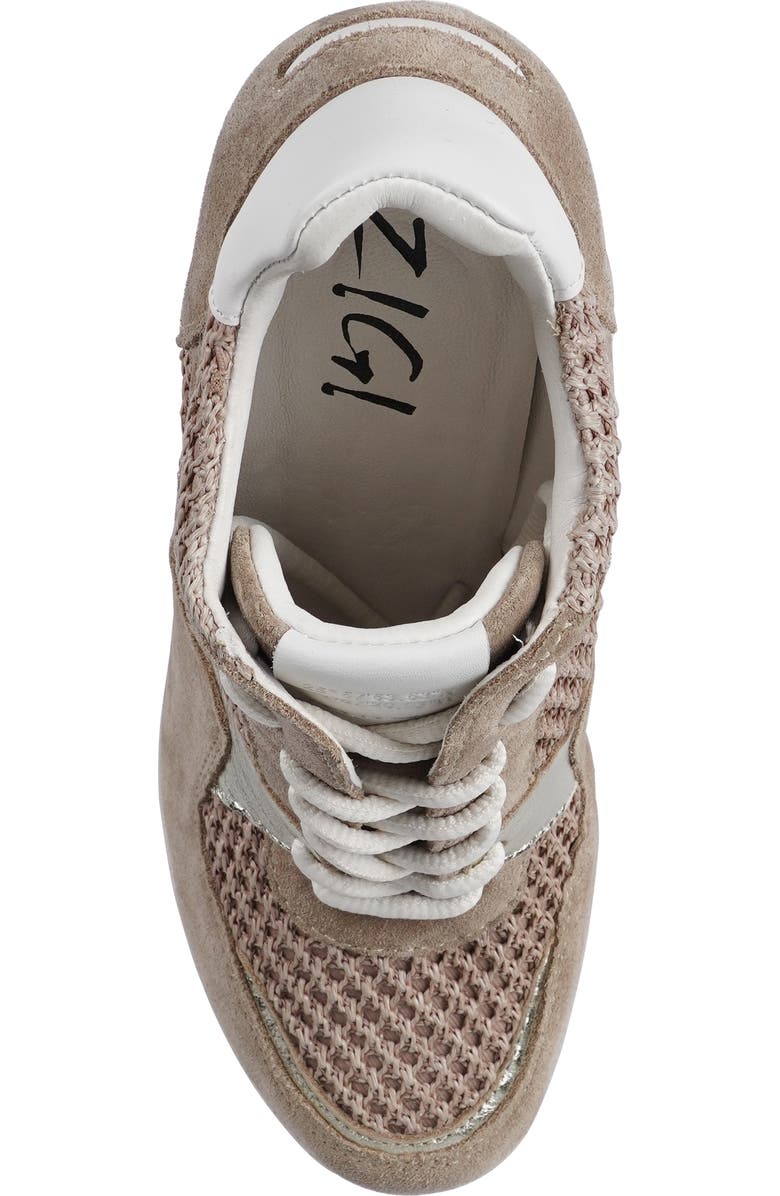 ZIGI Lively Platform Sneaker Pump, Alternate, color, Beige