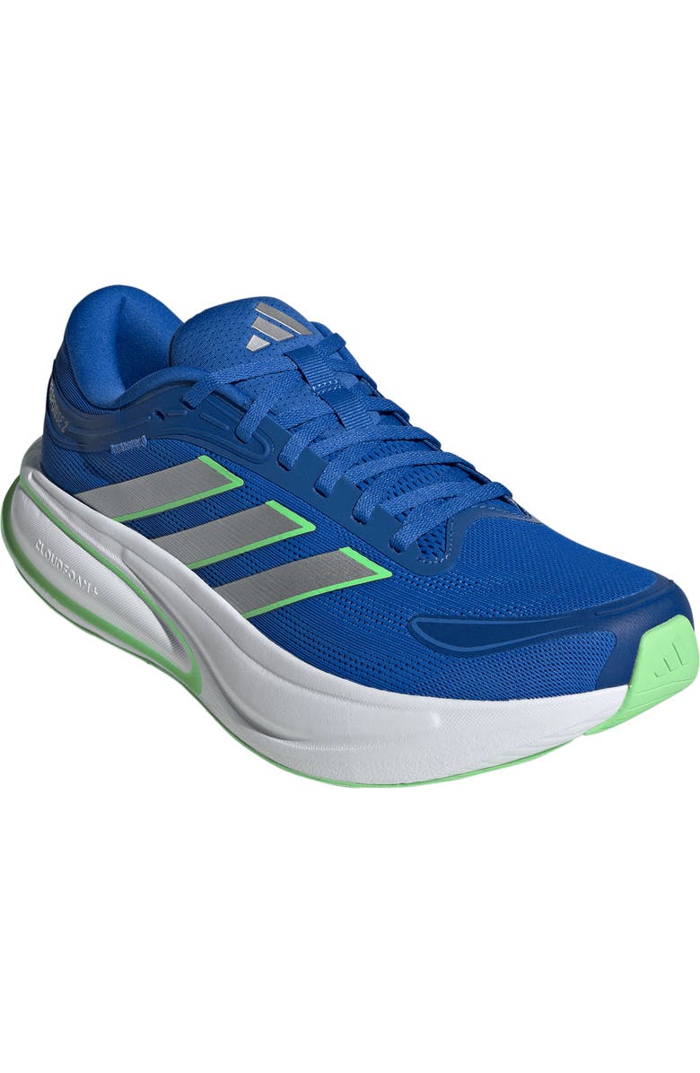 adidas Response 2 Running Shoe, Main, color, Blue/ Silver Met./ Lime Burst