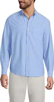 Lands' End Traditional Fit Comfort-First Sail Rigger Oxford Shirt