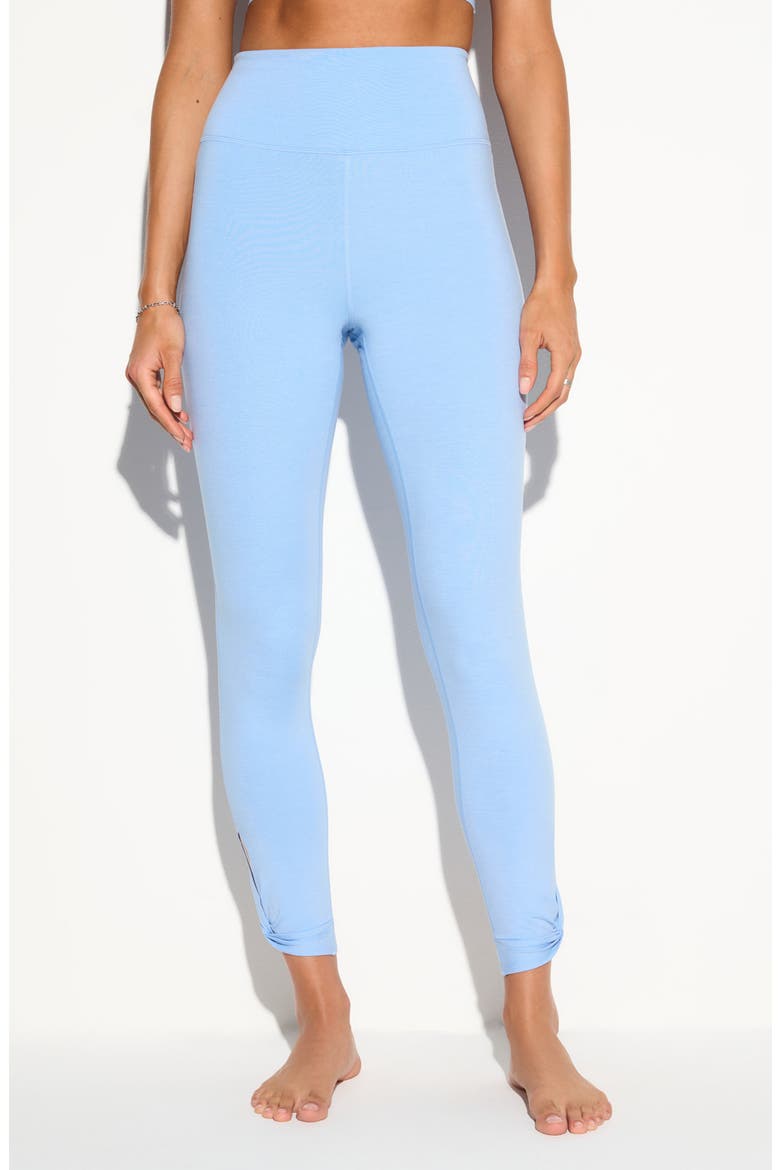 Erid High Waist 7/8 Leggings, Main, color, HEATHER BLUE MIST