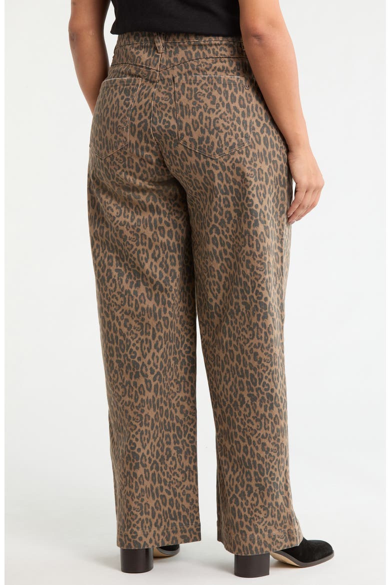 Gracie Skyrise Double Side Seam High Waist Wide Leg Jeans, Alternate, color, MOCHA BLACK MULTI