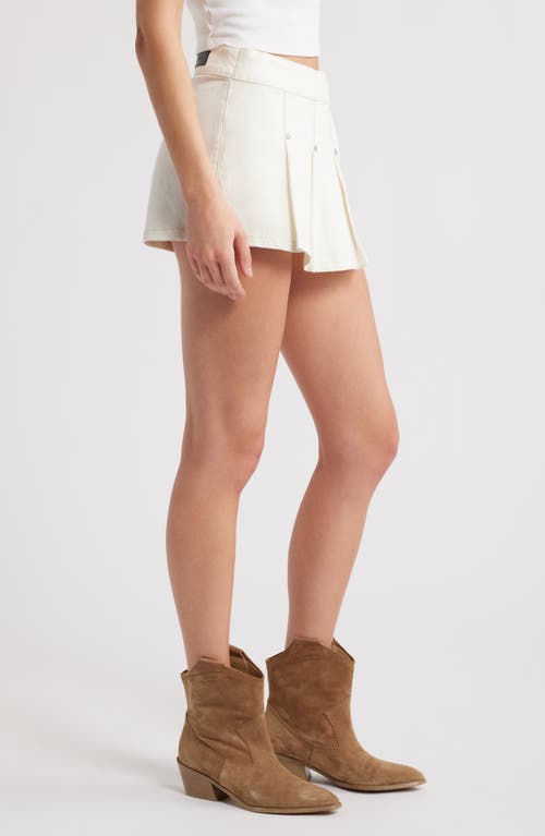Ptcl Amelia Pleated Stretch Twill Skort In Cream