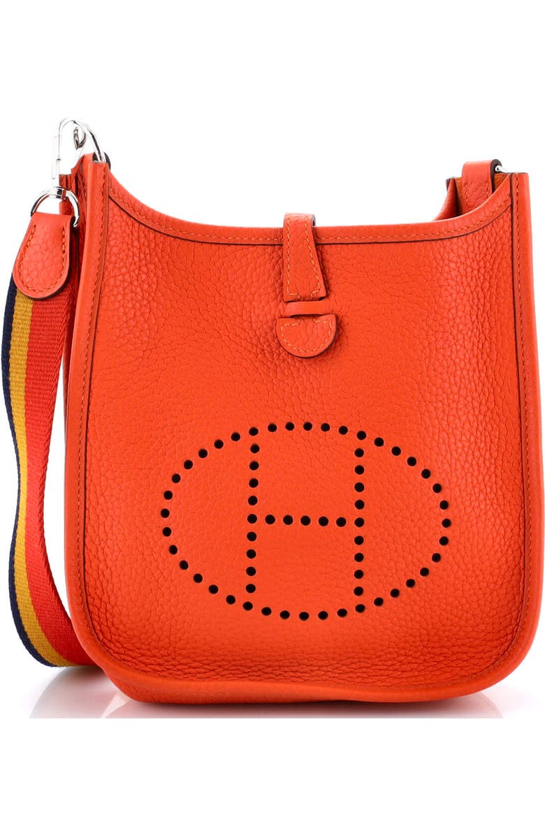 Pre-Owned Hermes Evelyne Bag Gen III Clemence TPM, Main, color, Feu