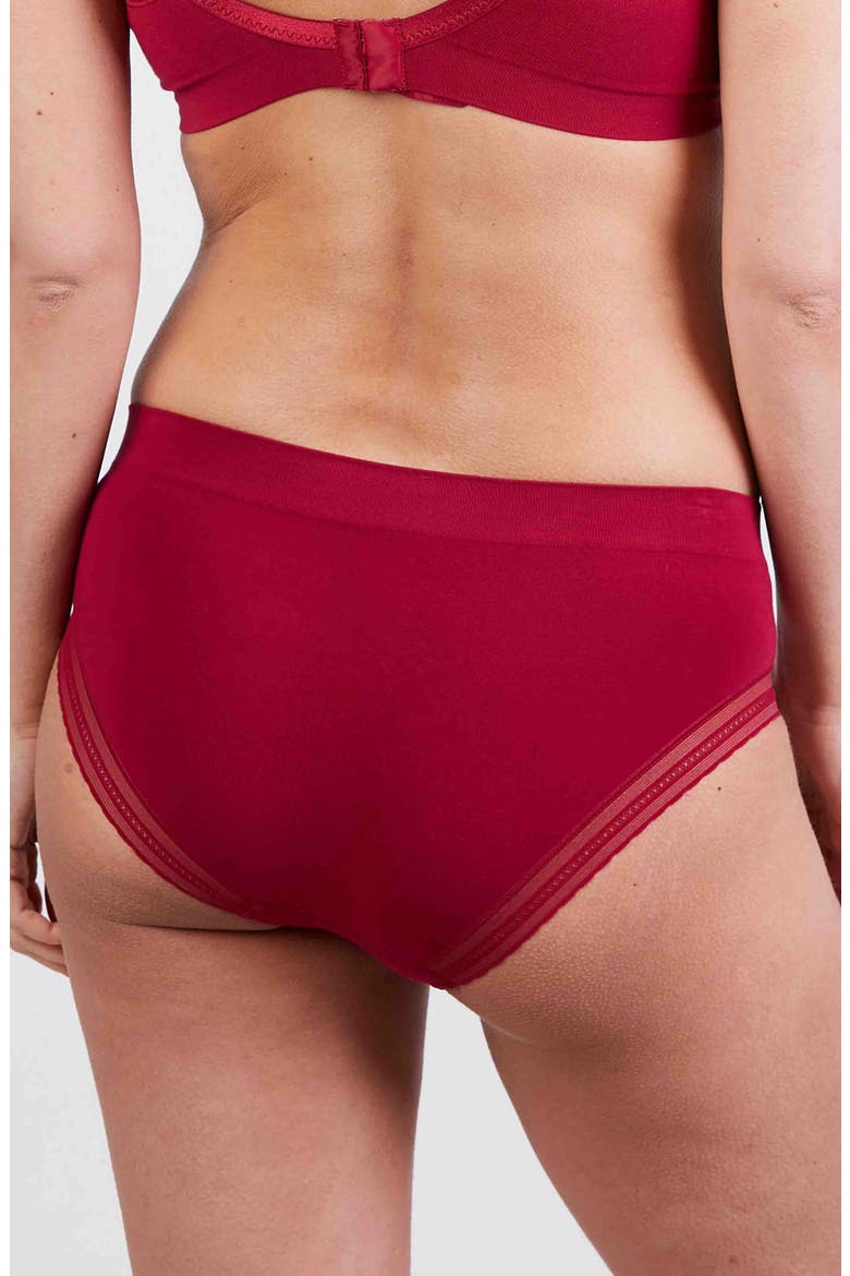 Milk Seamless Low Waist Maternity Slip, Alternate, color, BURGUNDY