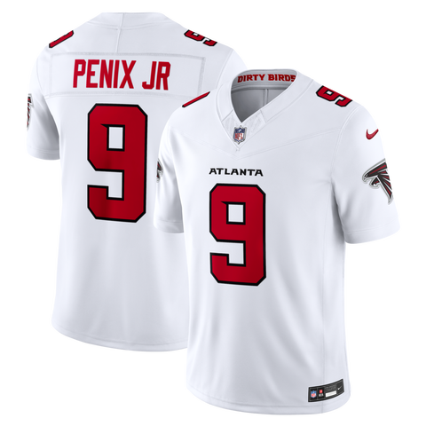 Men's Nike Michael Penix Jr. White Atlanta Falcons Vapor F.U.S.E. Stitched Limited Jersey