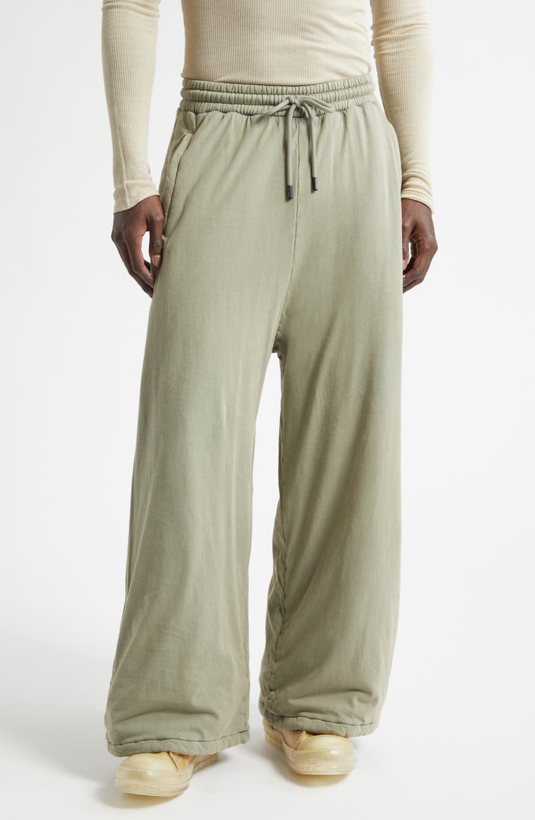 LU'U DAN Wadded Bontans Wide Leg Sweatpants, Main, color, Vetiver