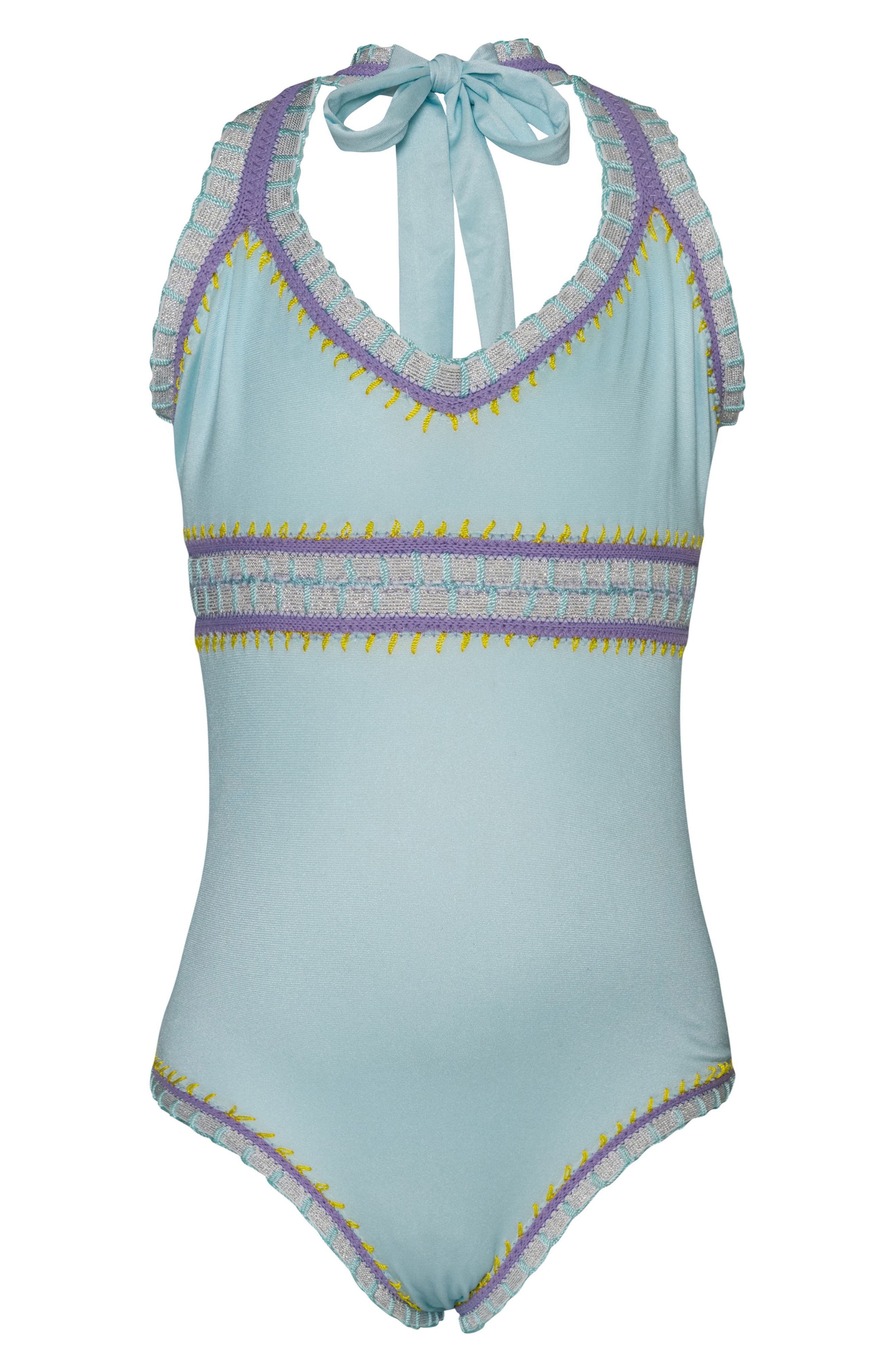 PQ SWIM Kids' Embroidered One-Piece Swimsuit