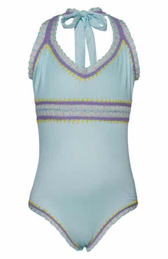 PQ SWIM Kids' Embroidered One-Piece Swimsuit