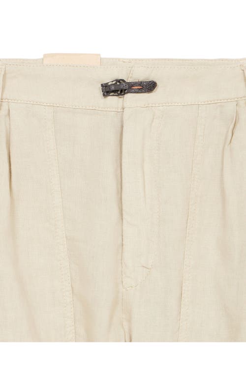 Fortela Jana Linen Shorts In Gray