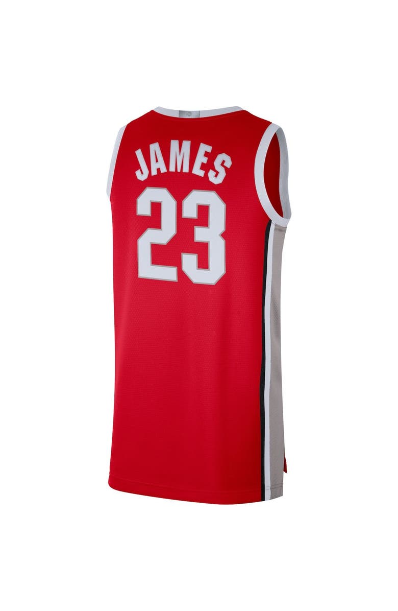 Nike Men's Nike LeBron James Scarlet Ohio State Buckeyes Alumni Player Limited Basketball Jersey, Alternate, color,