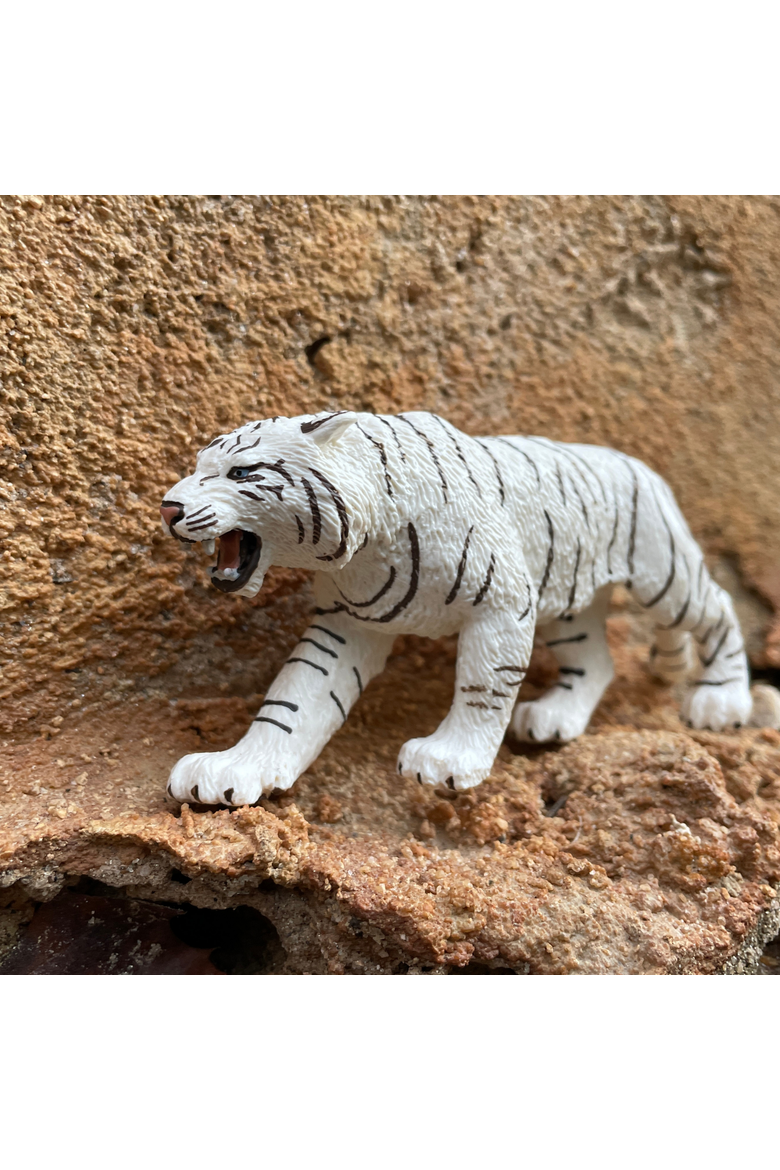 White Bengal Tiger Kids Toy Figure, Alternate, color, None