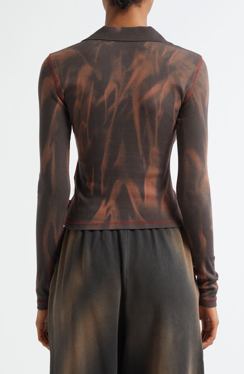 DIESEL<sup>®</sup> T-Ribs Long Sleeve Stretch Cotton Rib Polo, Alternate, color, 