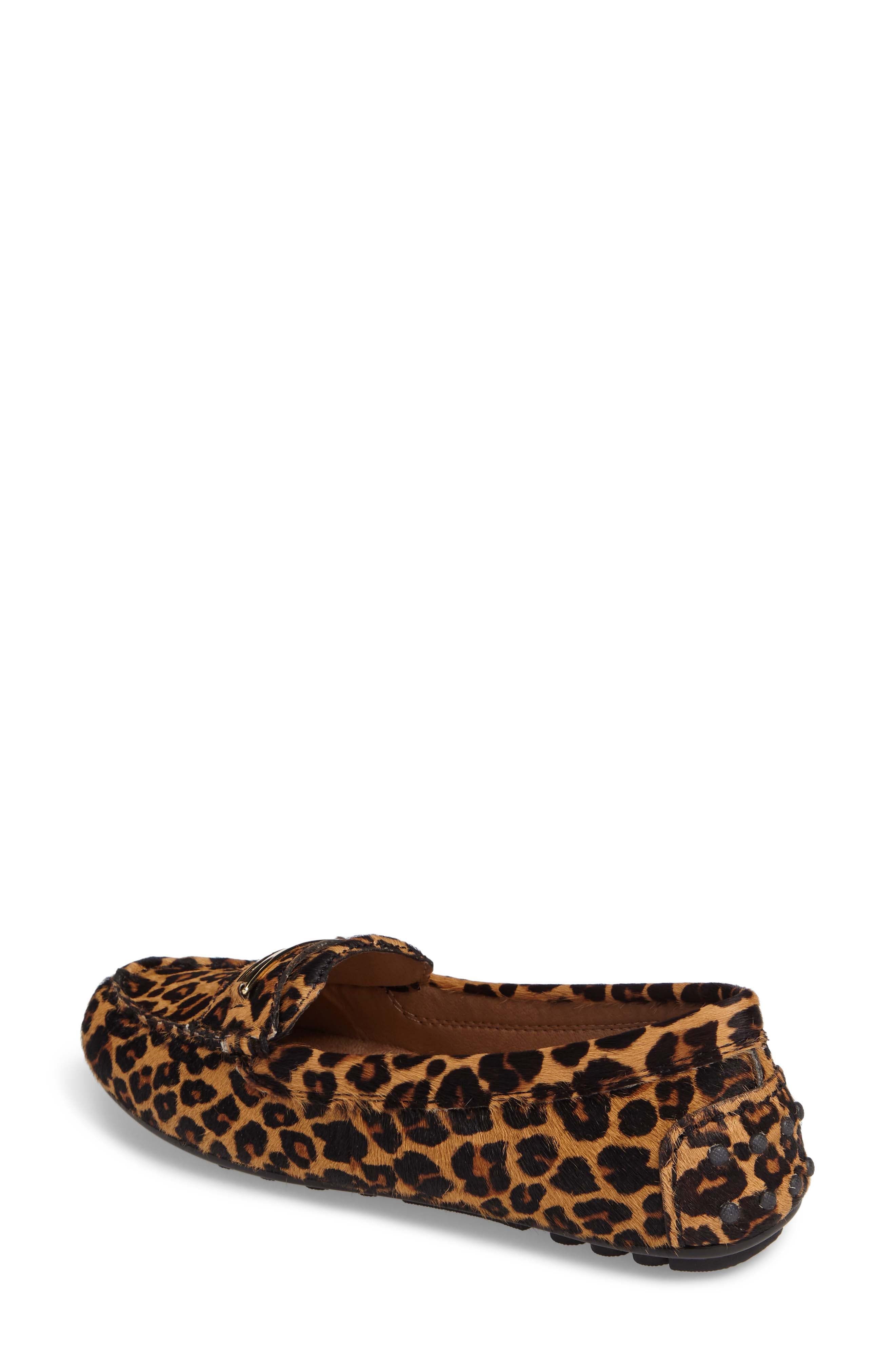 Ashby Loafer Flat, Alternate, color, TAN LEOPARD CALF HAIR