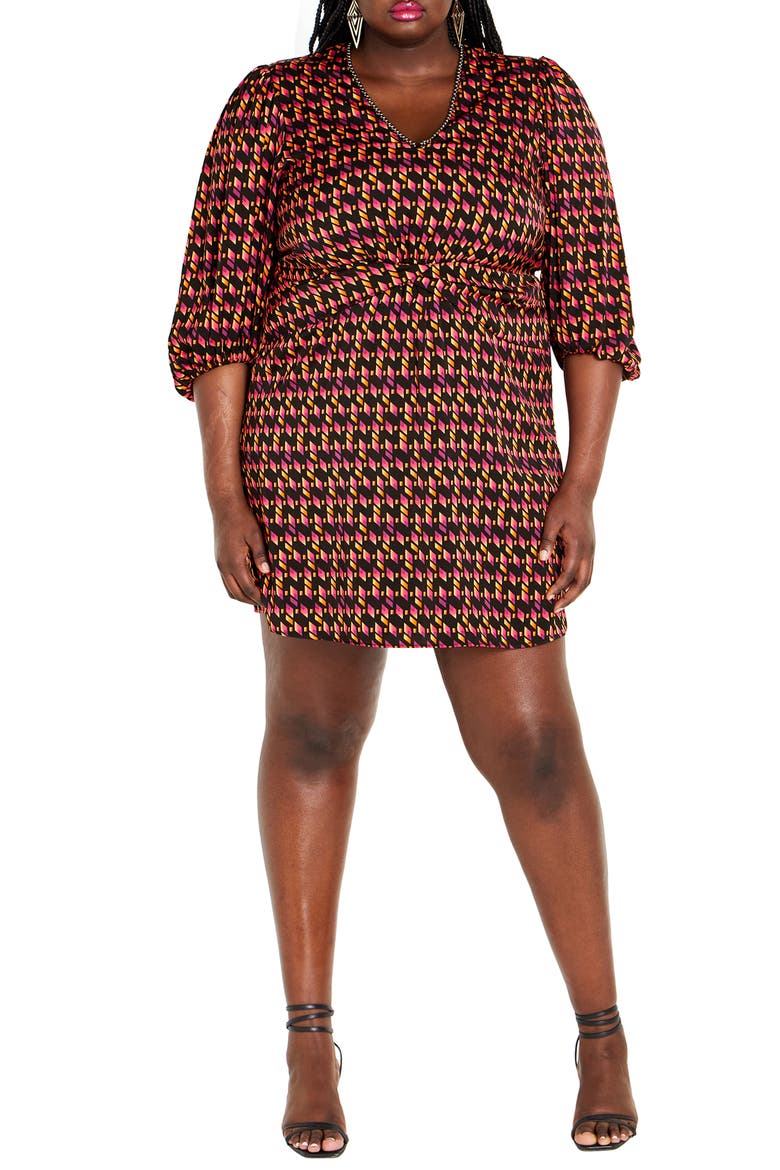 Georgie Print Long Sleeve Dress, Main, color, PRINT