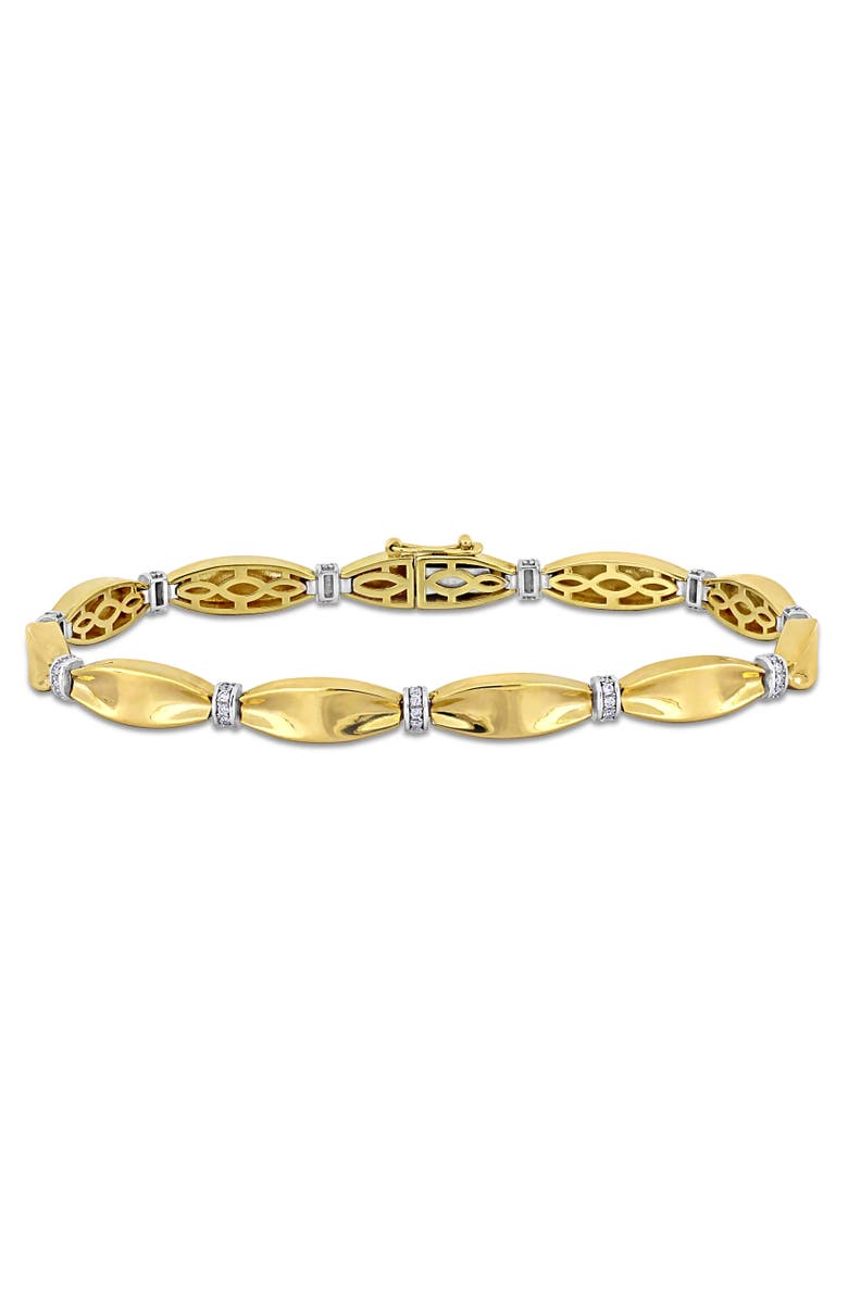Julianna B. 1/4 CTW Diamond Station Bracelet 14k, Main, color, 14K Yellow Gold