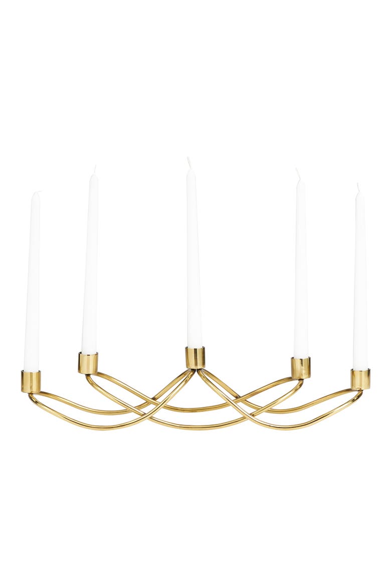 Gold Stainless Steel Candleholder, Alternate, color, GOLD